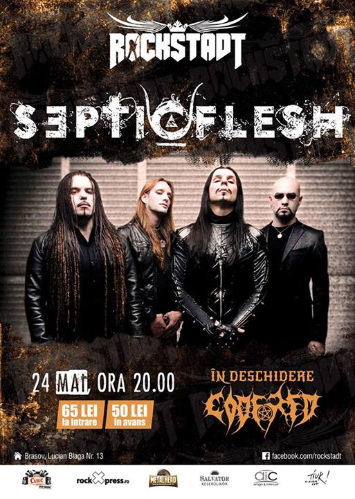 Code Red canta alaturi de Septicflesh pe 24 mai la Rockstadt in Brasov